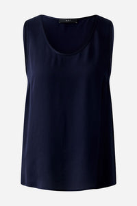 Oui Silky Tank Top in Navy