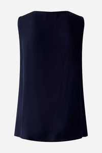 Oui Silky Tank Top in Navy