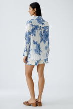 Load image into Gallery viewer, Oui Printed Cotton Voile Blouse in Blue/White
