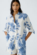 Load image into Gallery viewer, Oui Printed Cotton Voile Blouse in Blue/White
