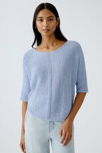 Load image into Gallery viewer, Oui Ribbon Yarn Top in Powder Blue
