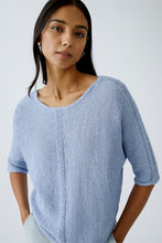 Load image into Gallery viewer, Oui Ribbon Yarn Top in Powder Blue
