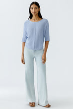 Load image into Gallery viewer, Oui Ribbon Yarn Top in Powder Blue
