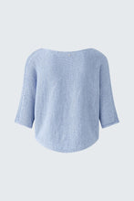 Load image into Gallery viewer, Oui Ribbon Yarn Top in Powder Blue
