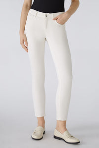 Oui Baxtor Cropped Jeans in Optic White