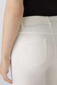 Oui Baxtor Cropped Jeans in Optic White