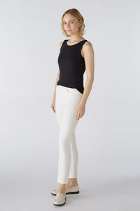 Oui Baxtor Cropped Jeans in Optic White