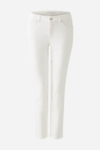 Oui Baxtor Cropped Jeans in Optic White