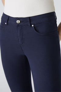 Oui Baxtor Cropped Jeans in Navy