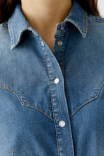 Load image into Gallery viewer, Oui Denim Shirt in Blue
