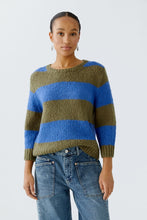 Load image into Gallery viewer, Oui Esmy Sweater in Khaki/Blue
