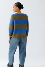 Load image into Gallery viewer, Oui Esmy Sweater in Khaki/Blue
