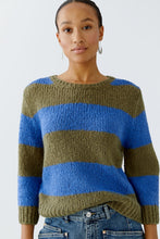 Load image into Gallery viewer, Oui Esmy Sweater in Khaki/Blue
