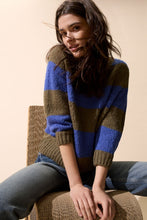 Load image into Gallery viewer, Oui Esmy Sweater in Khaki/Blue
