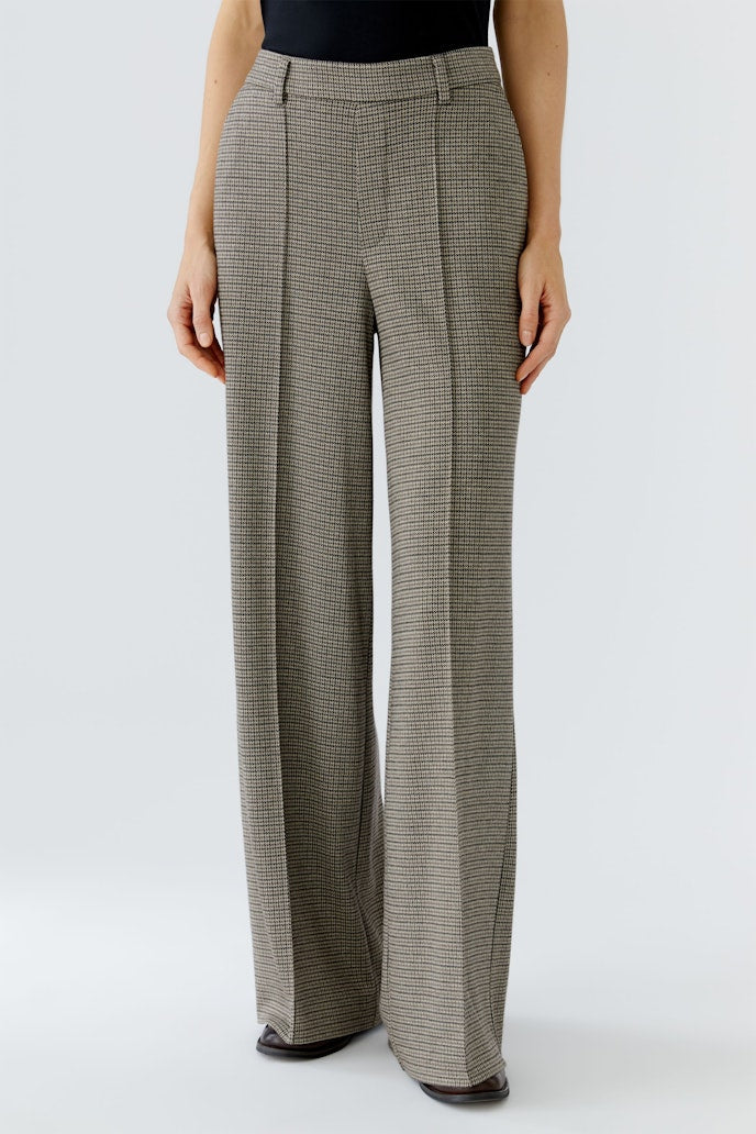 Oui Trousers in Light Stone