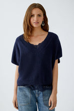 Load image into Gallery viewer, Oui Sleeveless Vest in Navy
