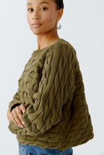 Load image into Gallery viewer, Oui Sirah Cotton Blend Sweater in Burnt Olive
