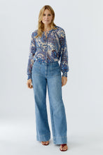Load image into Gallery viewer, Oui Paisley Blouse in Blue/White

