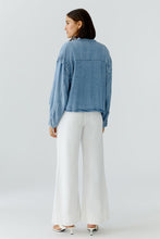 Load image into Gallery viewer, Oui Soft Denim Jacket in Blue
