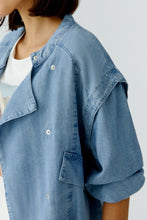 Load image into Gallery viewer, Oui Soft Denim Jacket in Blue
