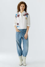 Load image into Gallery viewer, Oui Blouse with Floral Sequins
