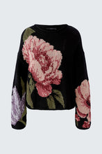 Load image into Gallery viewer, Oui Flower Sweater in Black
