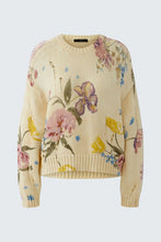 Load image into Gallery viewer, Oui Vintage Floral Sweater in Off White
