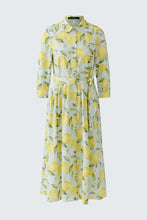 Load image into Gallery viewer, Oui Lemon Print Cotton Dress in Light Green/Yellow
