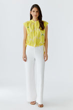 Load image into Gallery viewer, Oui Blouse in Yellow/Stone Print

