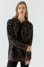 Load image into Gallery viewer, Oui Jacquard Animal Hoodie Sweater
