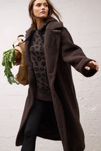 Load image into Gallery viewer, Oui Jacquard Animal Hoodie Sweater
