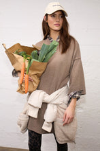 Load image into Gallery viewer, Oui Tunic Sweater in Taupe Melange
