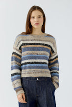 Load image into Gallery viewer, Oui Sweater in Light Brown Blue
