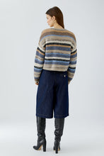 Load image into Gallery viewer, Oui Sweater in Light Brown Blue
