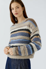 Load image into Gallery viewer, Oui Sweater in Light Brown Blue
