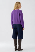 Load image into Gallery viewer, Oui Raglan Sleeve Sweater in Amaranth Purple
