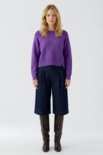 Load image into Gallery viewer, Oui Raglan Sleeve Sweater in Amaranth Purple
