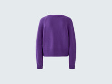 Load image into Gallery viewer, Oui Raglan Sleeve Sweater in Amaranth Purple
