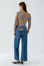 Load image into Gallery viewer, Oui Printed Mesh Top in Lilac Yellow
