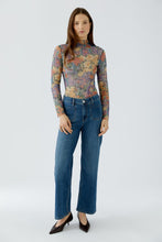 Load image into Gallery viewer, Oui Printed Mesh Top in Lilac Yellow
