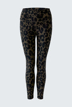 Load image into Gallery viewer, Oui Leo Print Leggings in Dark Brown/Black
