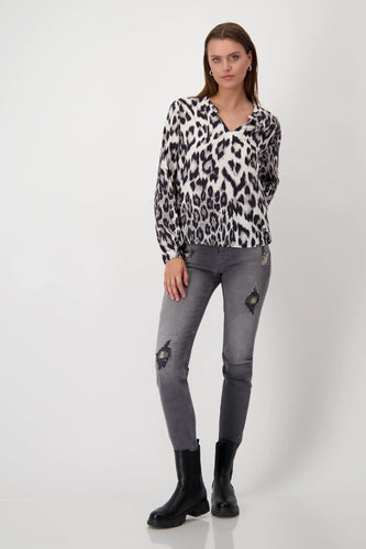 Monari Leopard Print Blouse