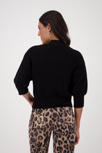 Load image into Gallery viewer, Monari Cotton Cardigan in Black
