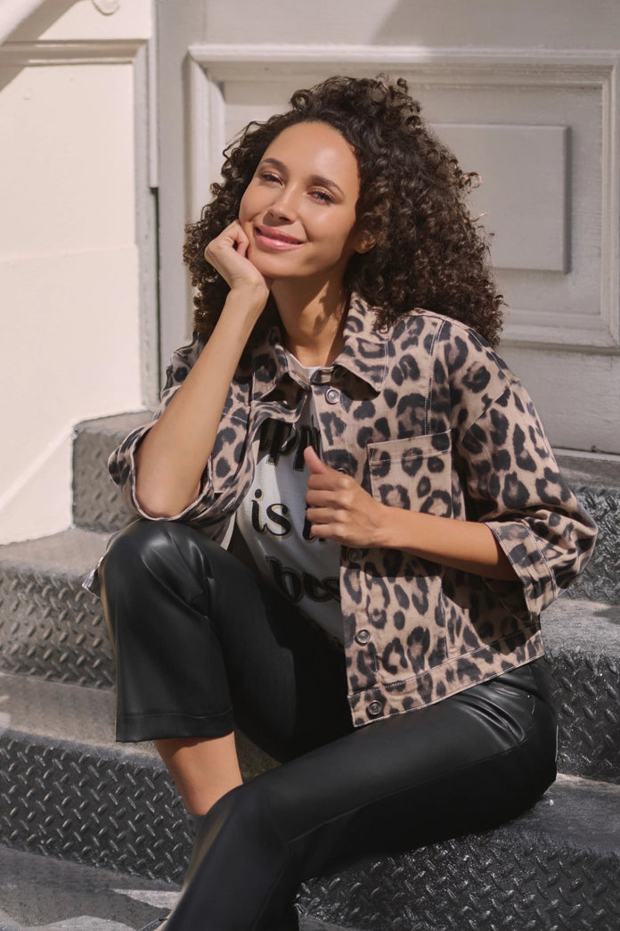 Monari Leopard Print Jacket