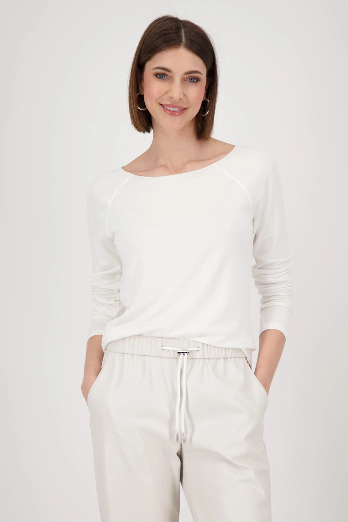 Monari Long Sleeve Top in Off White