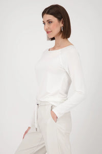 Monari Long Sleeve Top in Off White