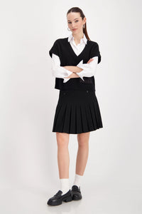 Monari Sweater Vest in Black