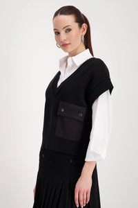 Monari Sweater Vest in Black