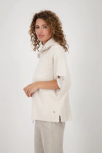 Load image into Gallery viewer, Monari Cableknit Zip Vest in Oatmilk
