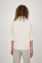 Load image into Gallery viewer, Monari Cableknit Zip Vest in Oatmilk

